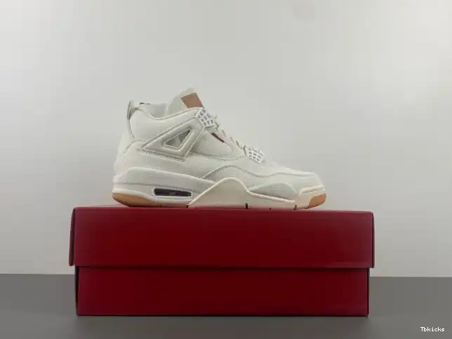 Reps TBK AO2571-100 x 'White' Jordan 4 Levi's Air 0417